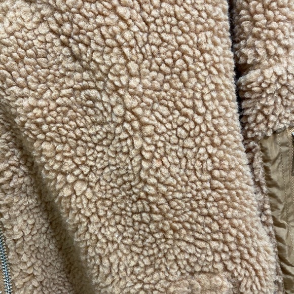 Fashion Nova Catch Me In The Cold Fuzzy Bomber Jacket - Mocha - Picture 7 of 11